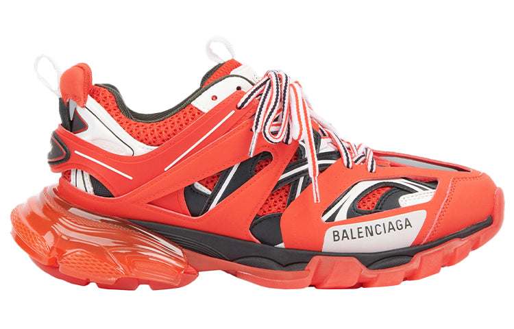 Balenciaga Track Clear Sole Low-Top Sneakers Red 647742W3BZ16591 #