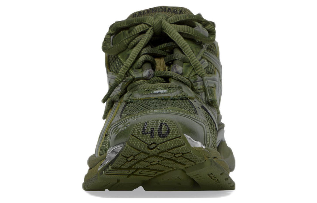 Balenciaga Runner Sneaker 'Leather Free Khaki' 677403W3RB13031 #