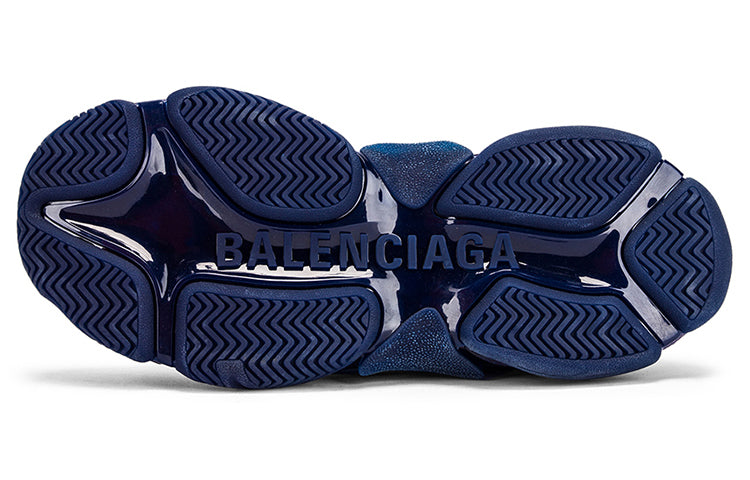 (WMNS) Balenciaga Triple S Clunky Shoes Navy 544351W09O14107 #