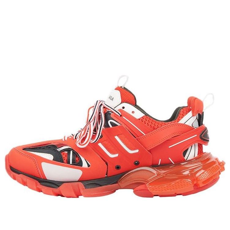 Balenciaga Track Clear Sole Low-Top Sneakers Red 647742W3BZ16591 #