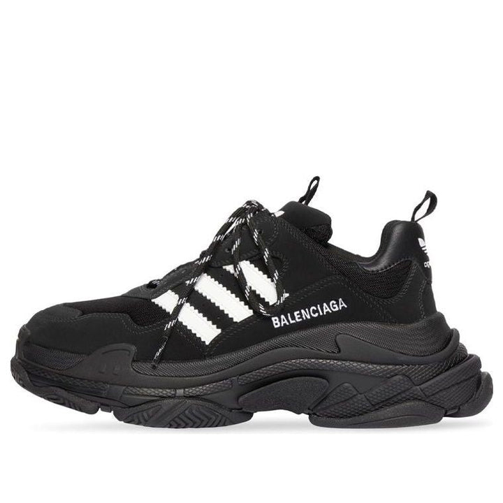 (WMNS) Adidas x Balenciaga Triple S Sneaker 'Black' 712764W2ZB21090 #